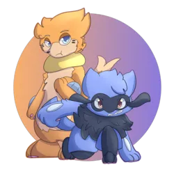 Buizel and Riolu