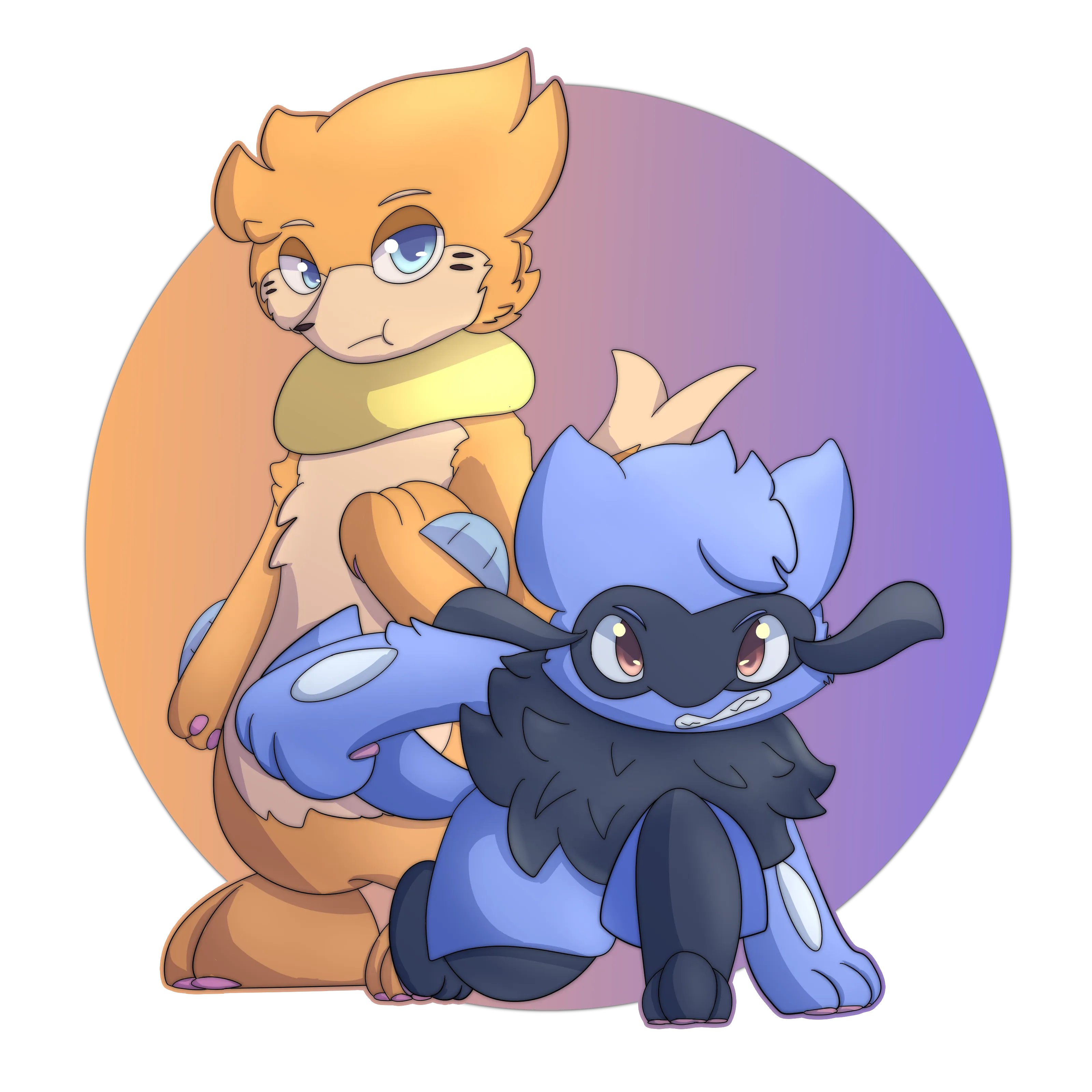 Buizel and Riolu