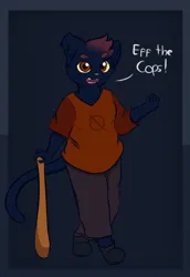 Mae Borowski saying 'Eff the cops'